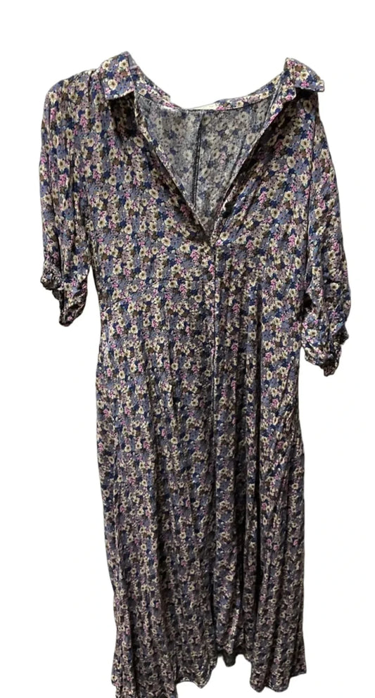 Dress Casual Maxi By Natural Life In Blue & Purple, Size: Xl