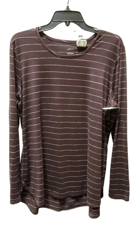 Athletic Top Long Sleeve Crewneck By J. Jill In Purple, Size: L