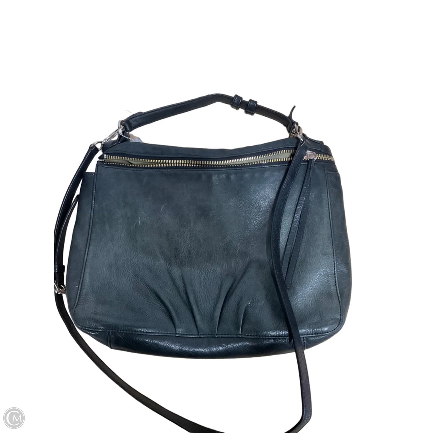 Handbag Leather By Margot, Size: Medium