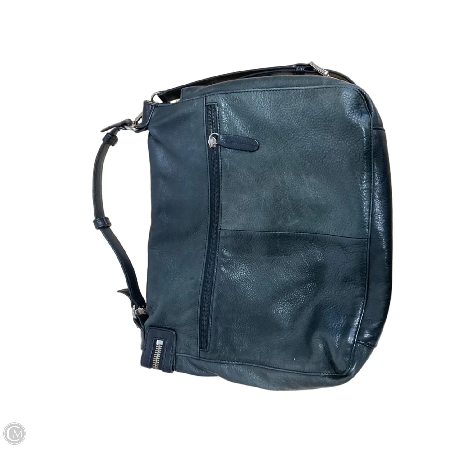 Handbag Leather By Margot, Size: Medium