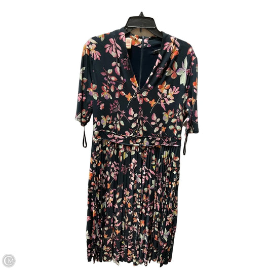 Dress Casual Midi By Maggy London In Floral Print, Size: 16