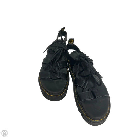 Sandals Flats By Dr Martens In Black, Size: 10