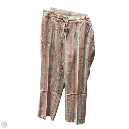 Pants Linen By Per Se In Multi-colored, Size: Xl