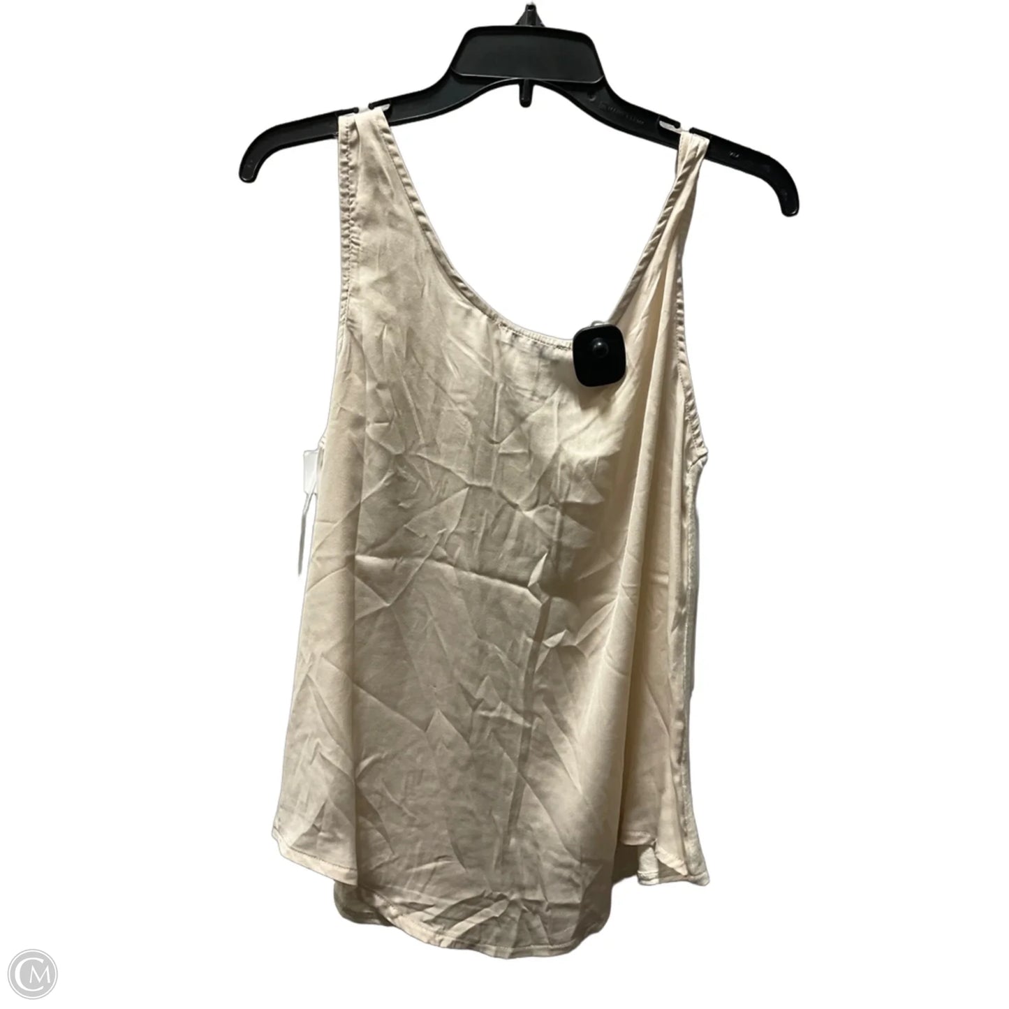 Tank Top By H For Halston In Tan & White, Size: M