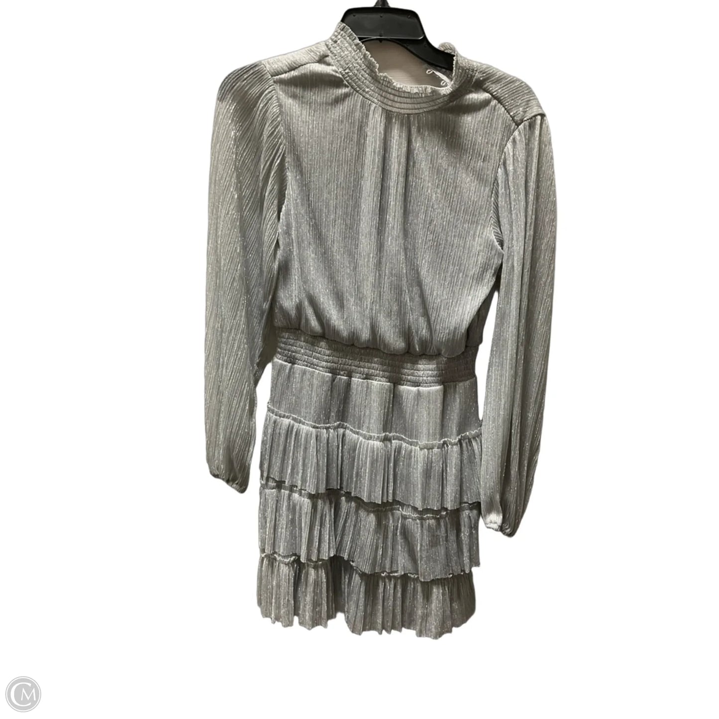 Dress Party Midi By Express In Silver, Size: S