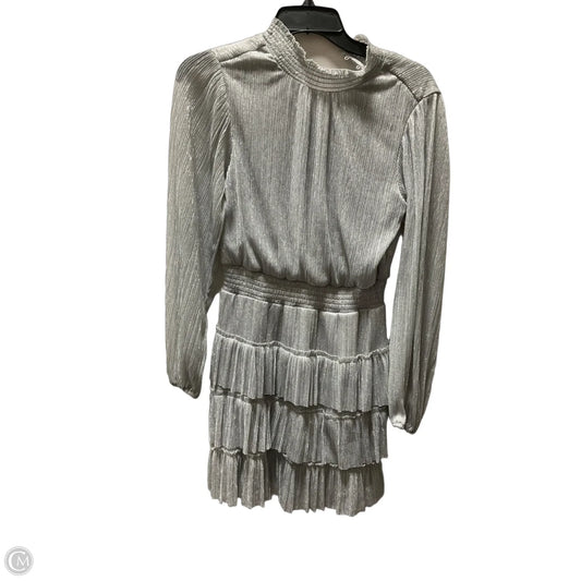 Dress Party Midi By Express In Silver, Size: S