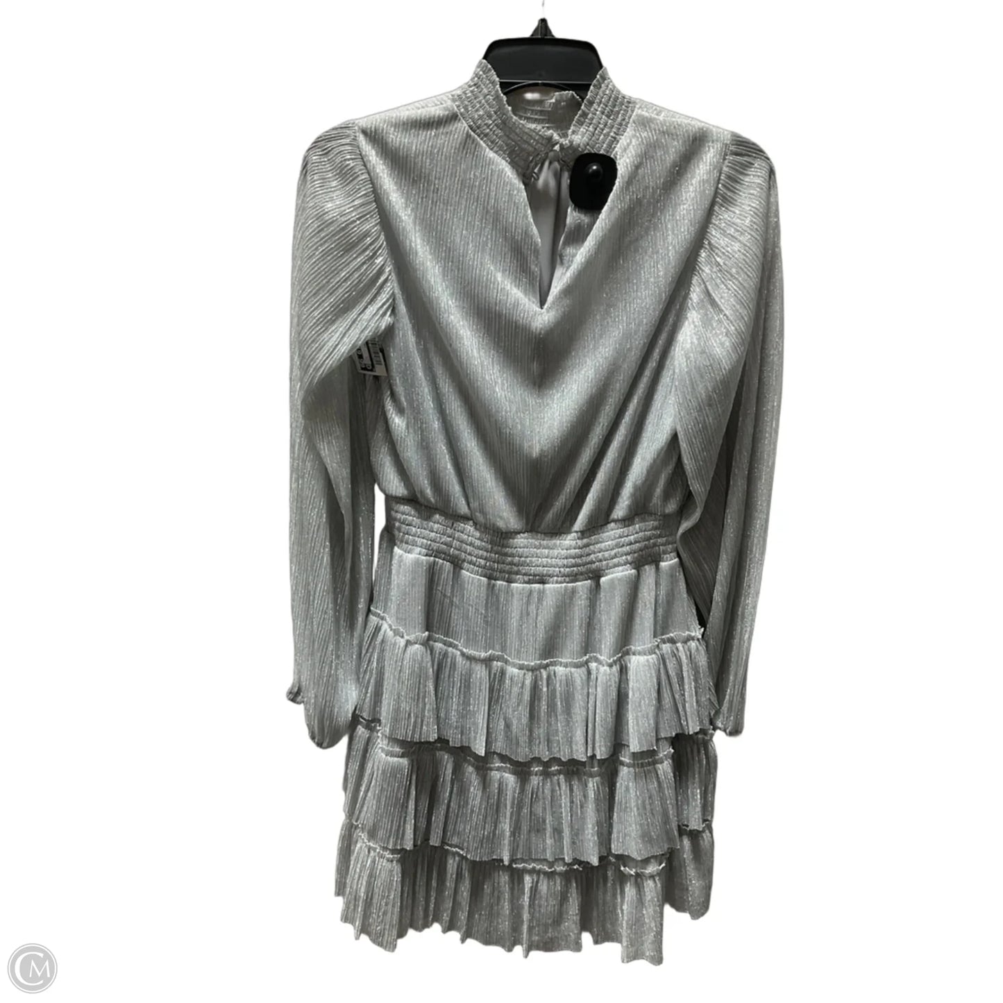 Dress Party Midi By Express In Silver, Size: S