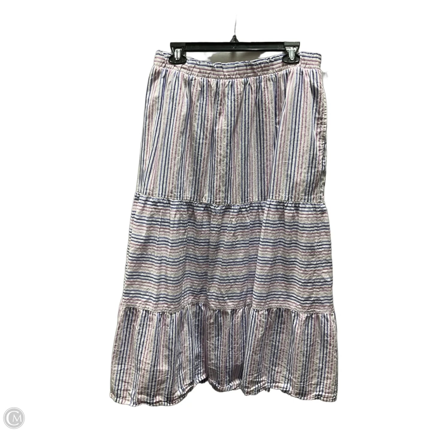 Skirt Maxi By Lane Bryant In Purple & White, Size: 2x