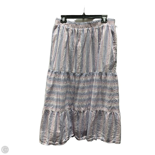 Skirt Maxi By Lane Bryant In Purple & White, Size: 2x