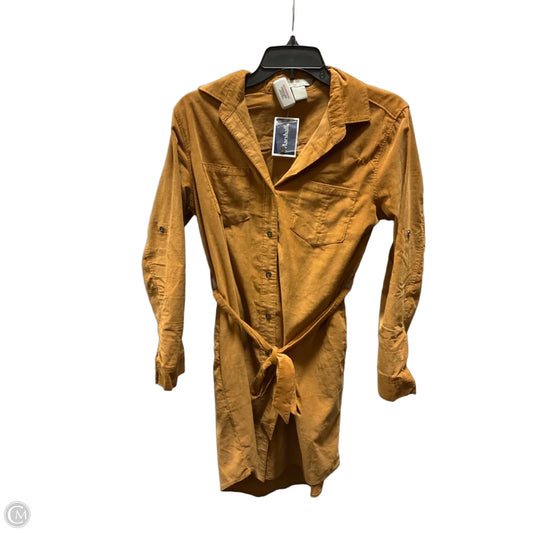 Dress Casual Midi By Lucky Brand In Tan, Size: L