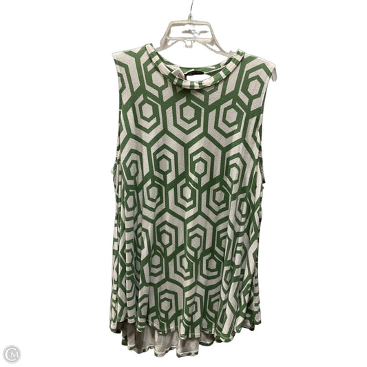 Top Sleeveless By Lane Bryant In Green, Size: 3x