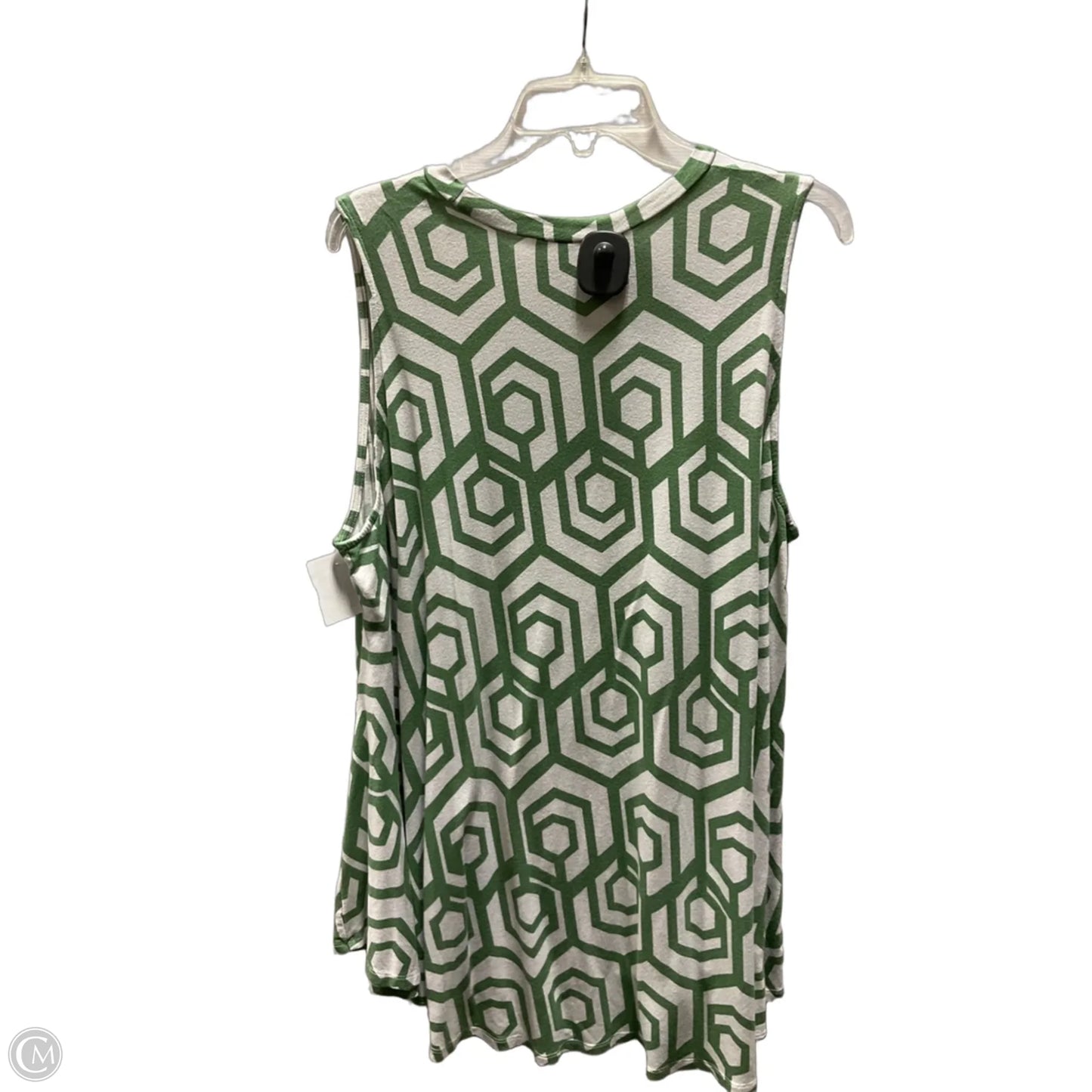 Top Sleeveless By Lane Bryant In Green, Size: 3x