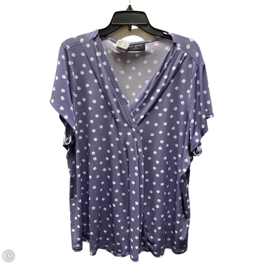 Top Short Sleeve By Lane Bryant In Purple, Size: 3x