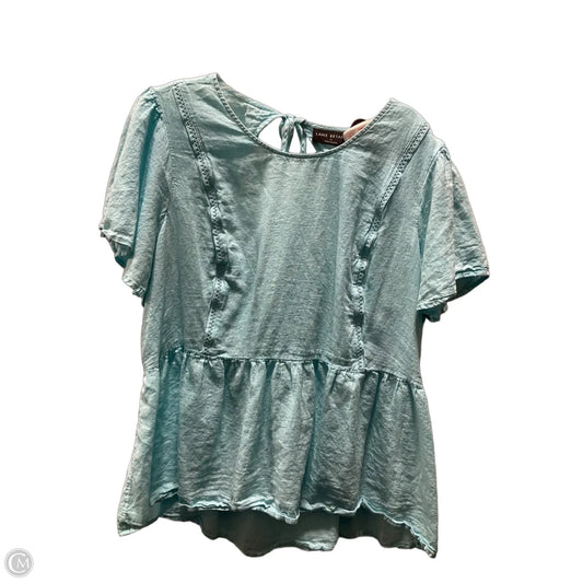 Top Short Sleeve By Lane Bryant In Blue, Size: 3x