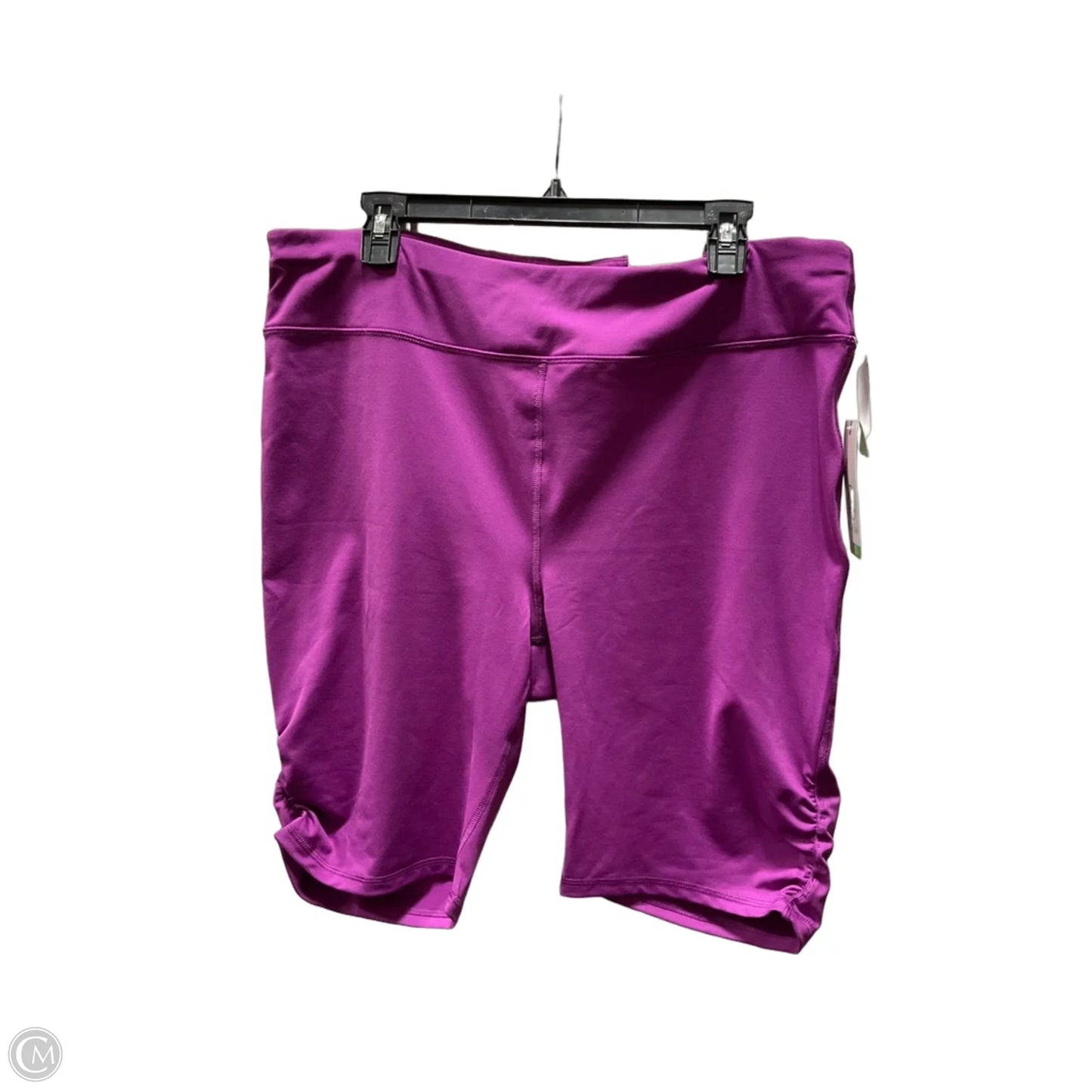 Athletic Shorts By Gaiam In Purple, Size: 2x