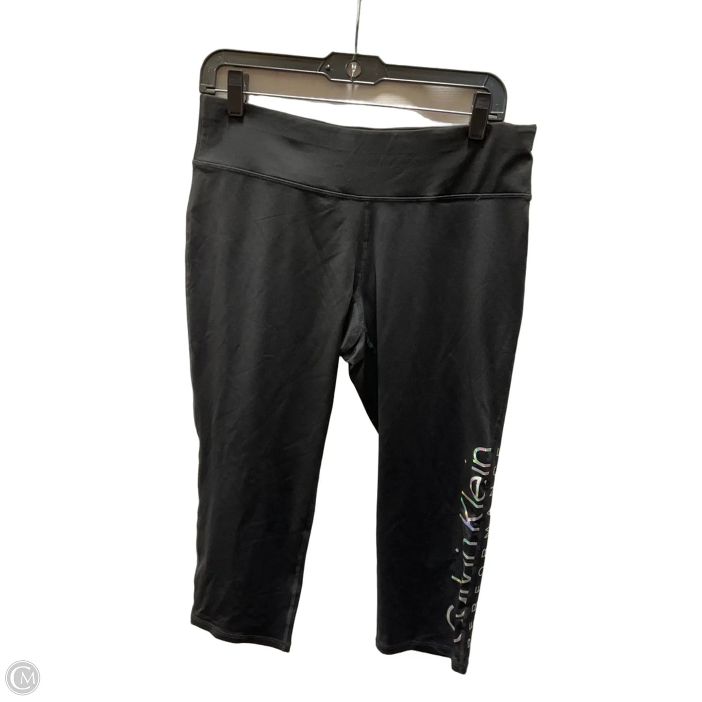 Athletic Leggings By Calvin Klein In Black, Size: Xl