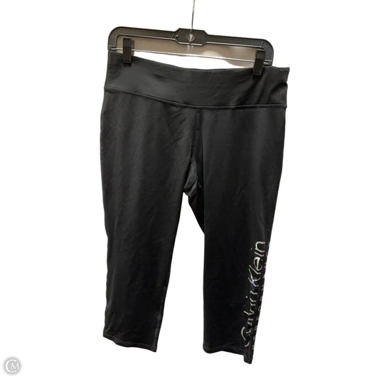 Athletic Leggings By Calvin Klein In Black, Size: Xl