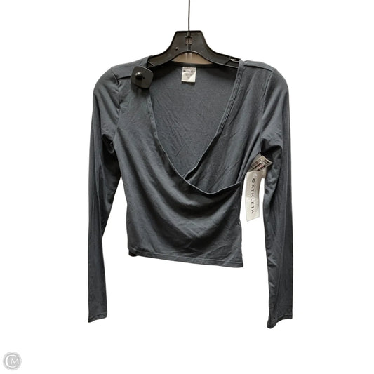 Athletic Top Long Sleeve Crewneck By Athleta In Grey, Size: Xxs