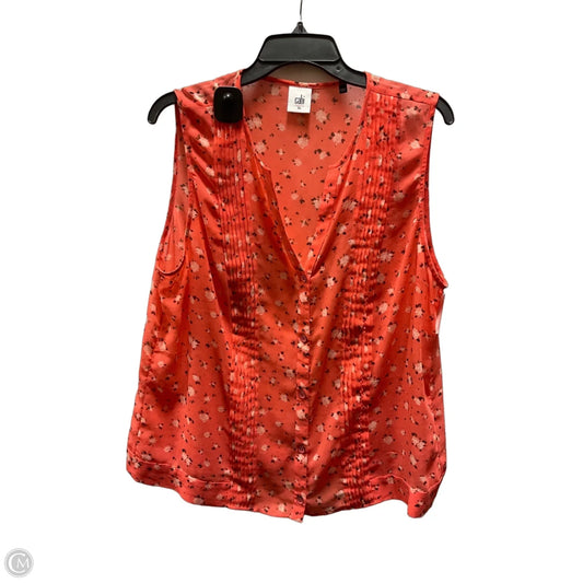 Top Sleeveless By Cabi In Pink, Size: Xl