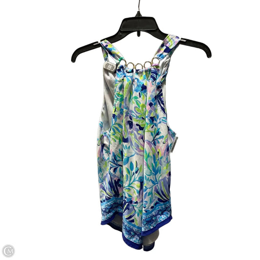 Top Sleeveless Designer By Lilly Pulitzer In Blue & Green, Size: L