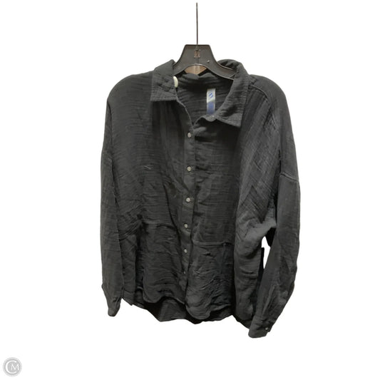 Blouse Long Sleeve By Lou And Grey In Black, Size: Xl