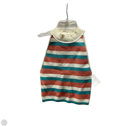 Top Sleeveless By Babaton In Blue & Orange, Size: S