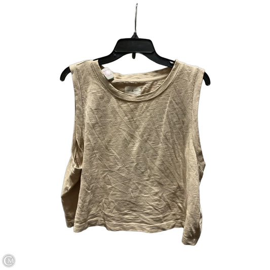Top Sleeveless By Lou And Grey In Tan, Size: Xl
