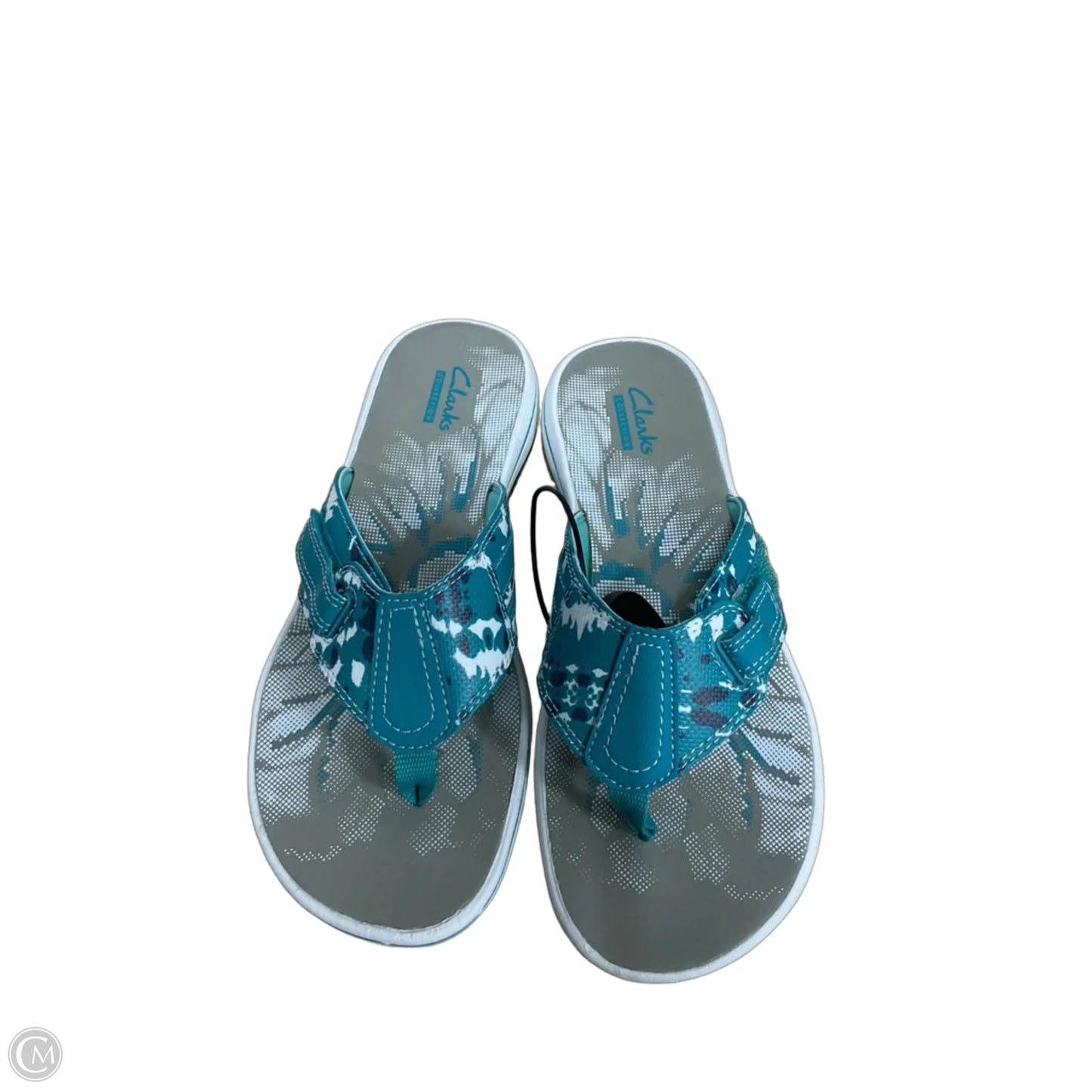Sandals Flip Flops By Clarks In Blue, Size: 6