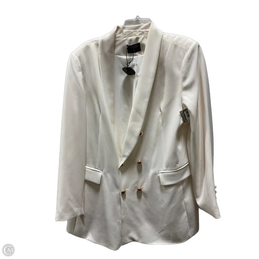 Blazer By Tahari In Cream, Size: Xl