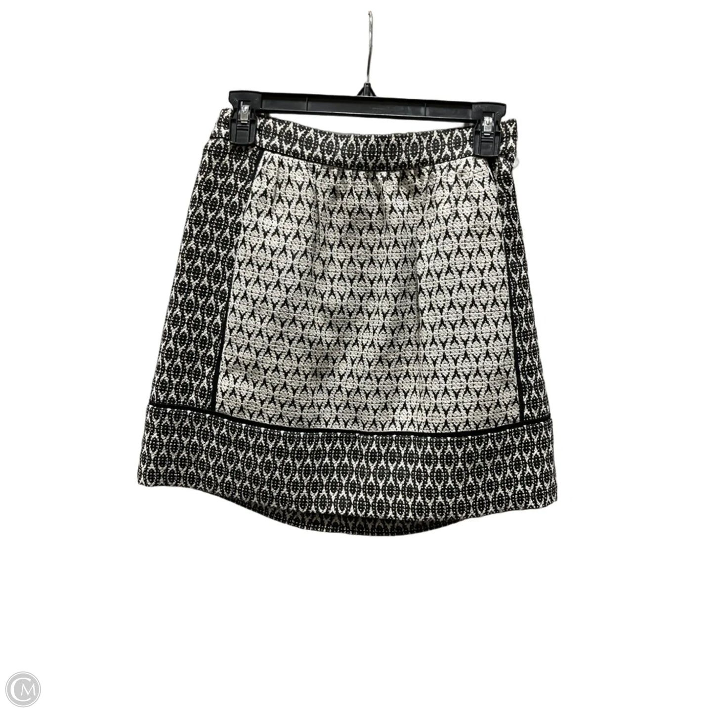 Skirt Midi By J. Crew In Black & Cream, Size: 0