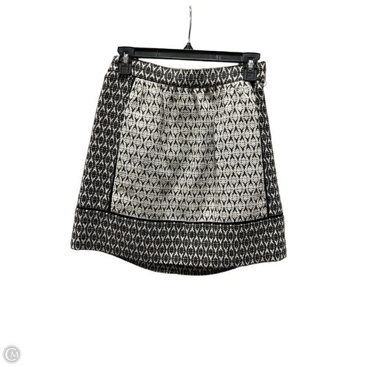 Skirt Midi By J. Crew In Black & Cream, Size: 0