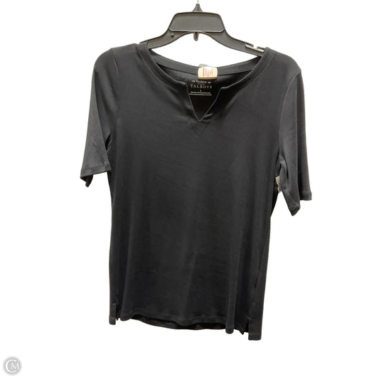 Top Short Sleeve By Talbots In Black, Size: S