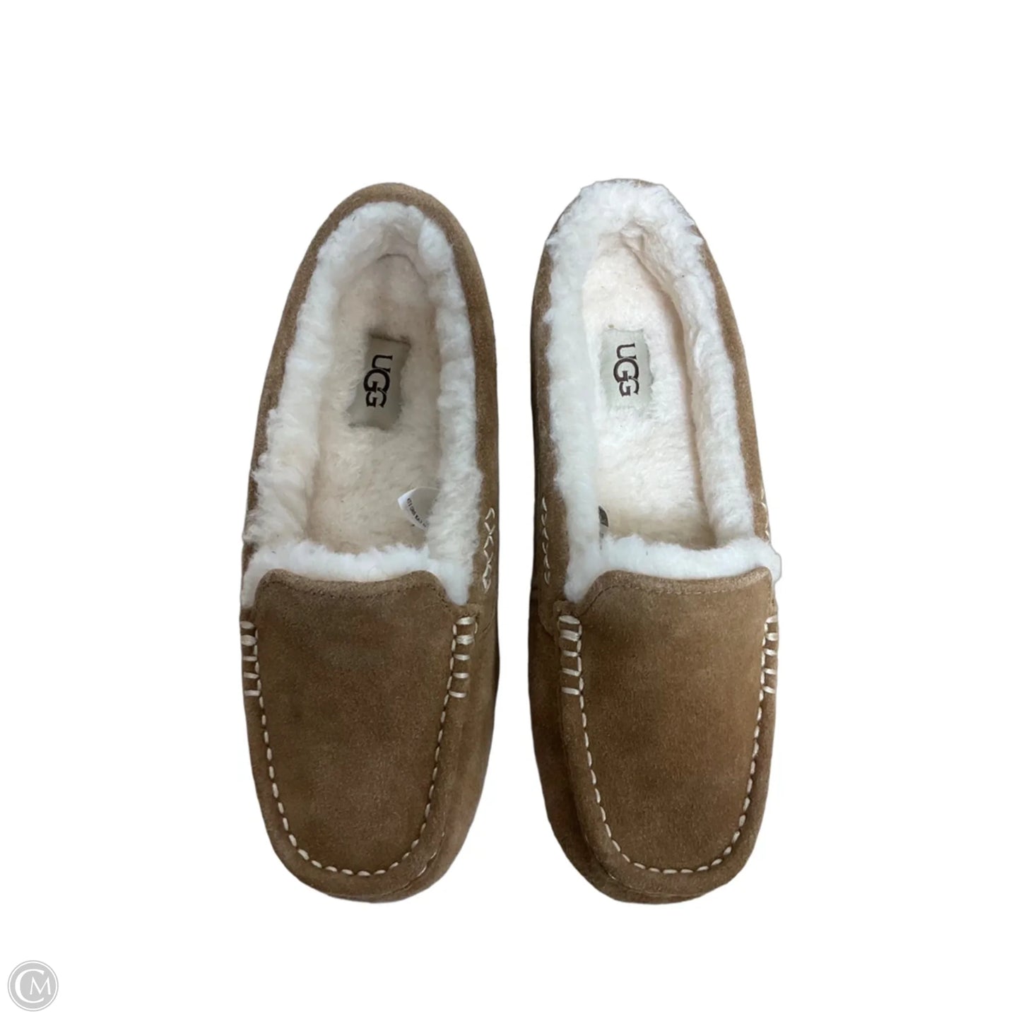 Shoes Designer By Ugg In Tan & White, Size: 7