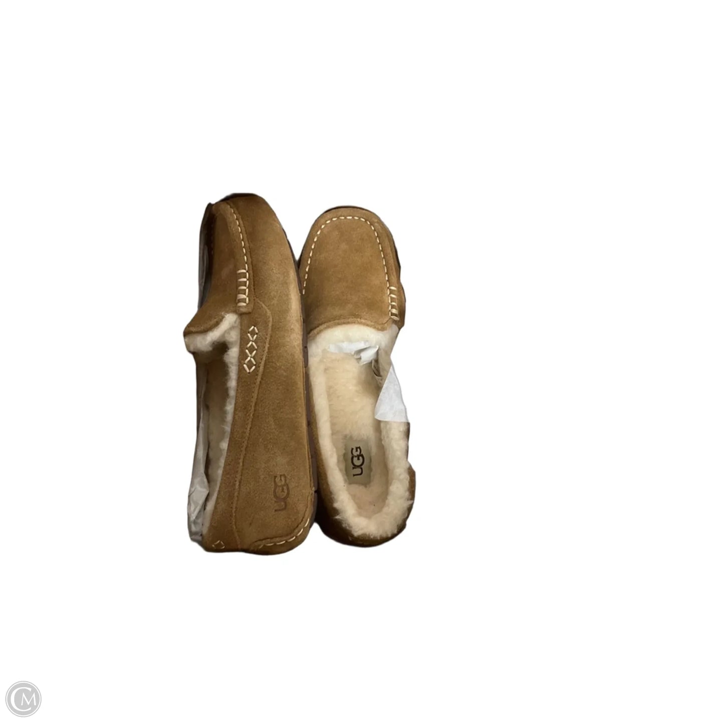 Shoes Designer By Ugg In Tan & White, Size: 7