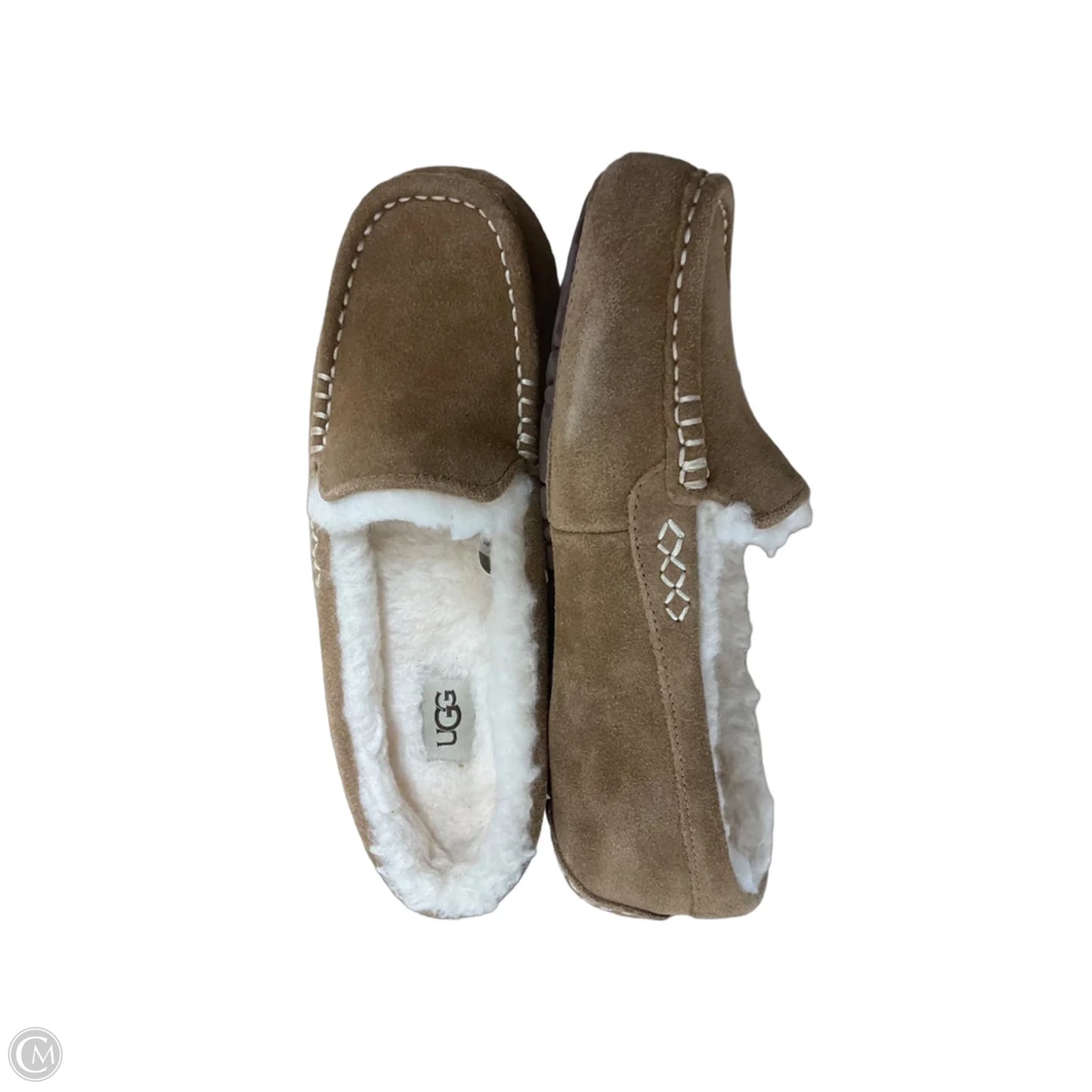 Shoes Designer By Ugg In Tan & White, Size: 7