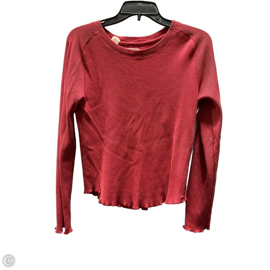 Top Long Sleeve By We The Free In Red, Size: L