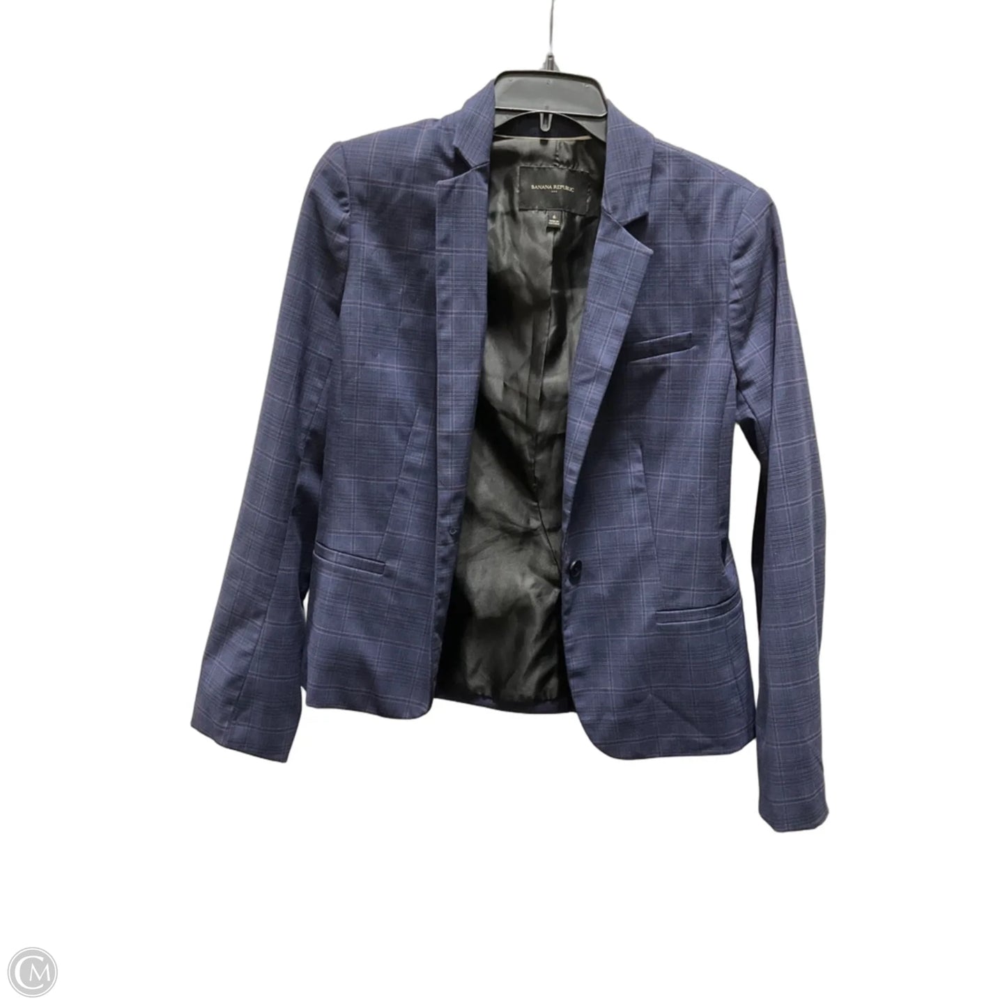 Blazer By Banana Republic In Blue & Purple, Size: 6