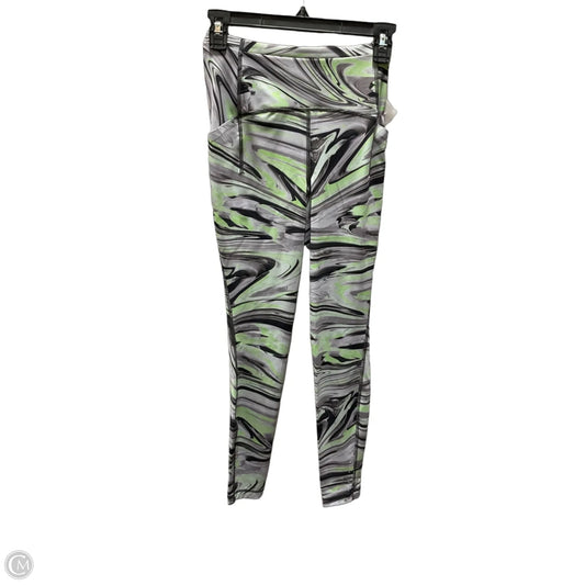 Athletic Leggings By Lululemon In Green & Grey, Size: 4