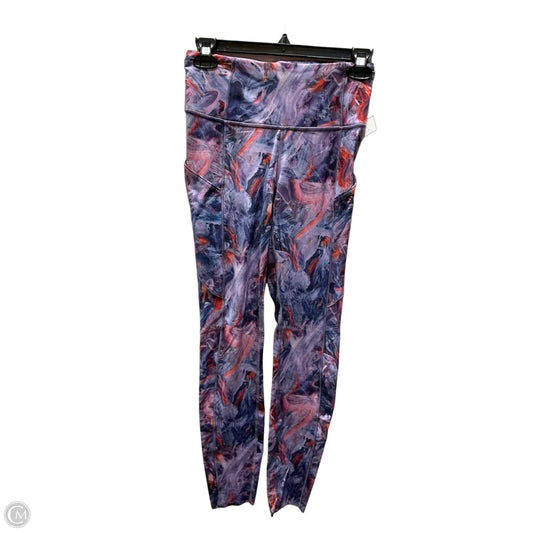 Athletic Leggings By Lululemon In Blue & Orange, Size: 4