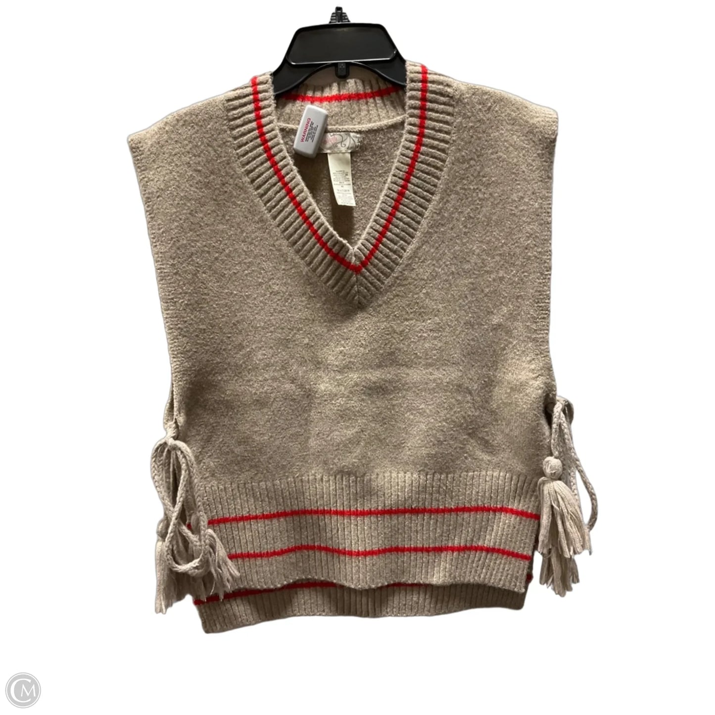 Top Sleeveless By Free People In Brown & Red, Size: Osfm