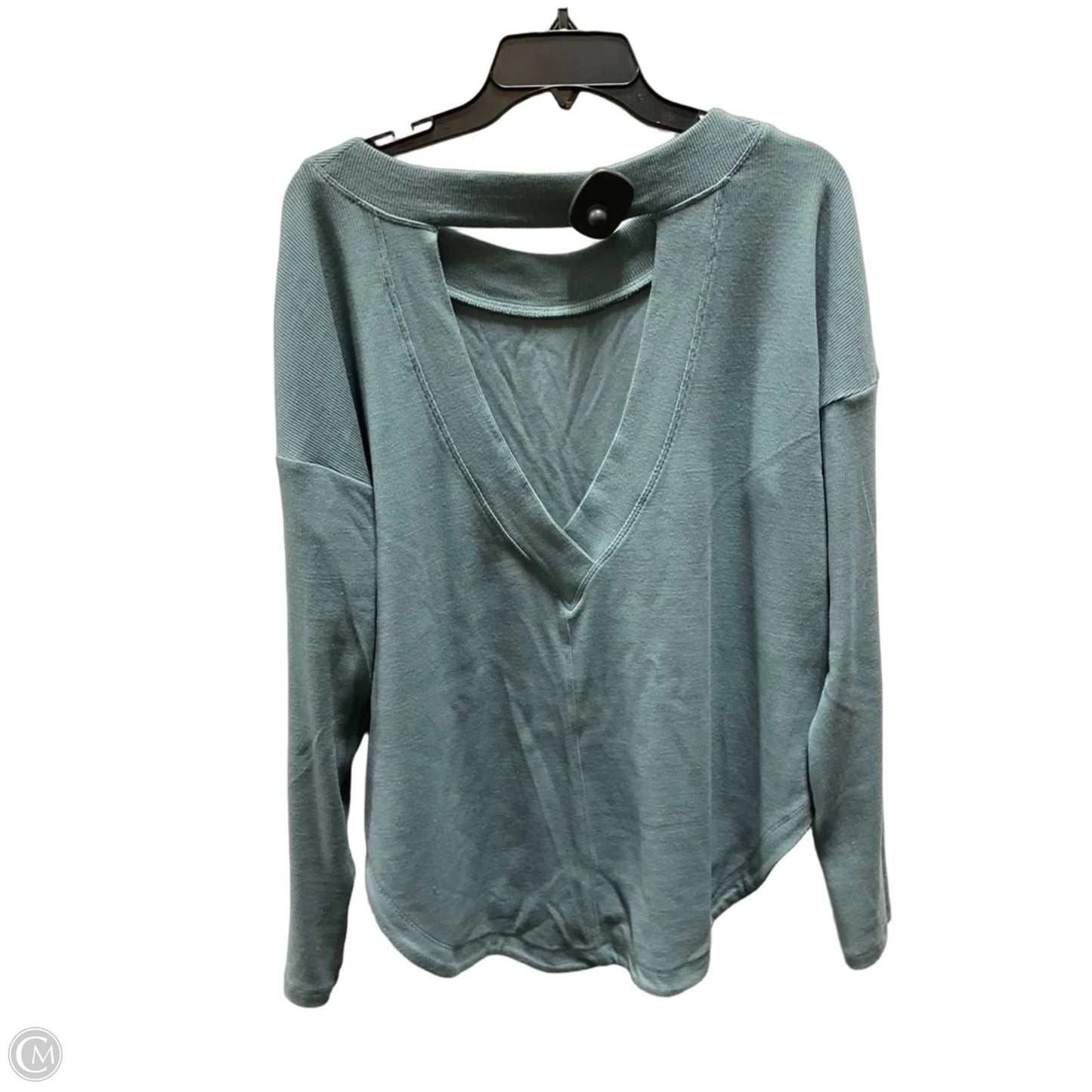 Athletic Top Long Sleeve Crewneck By Athleta In Aqua, Size: M
