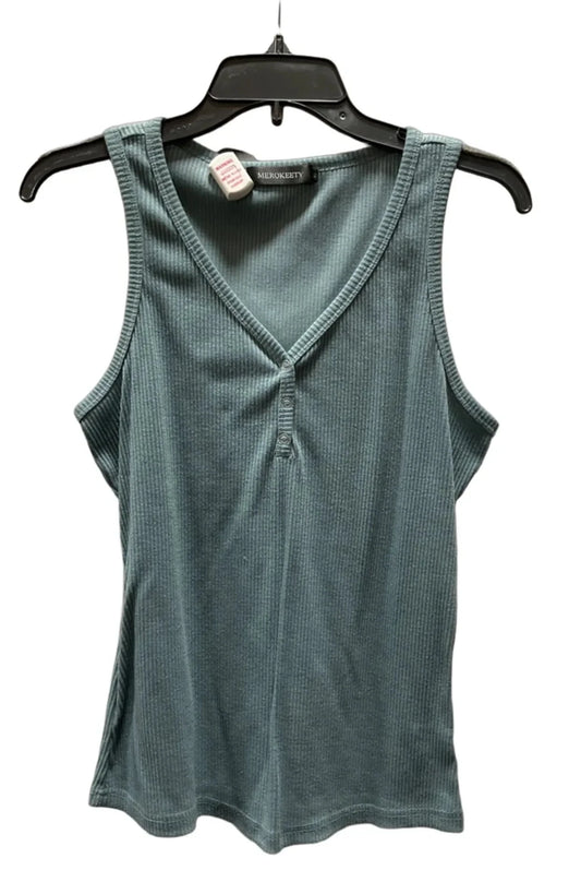 Tank Top By Merokeety In Aqua, Size: M