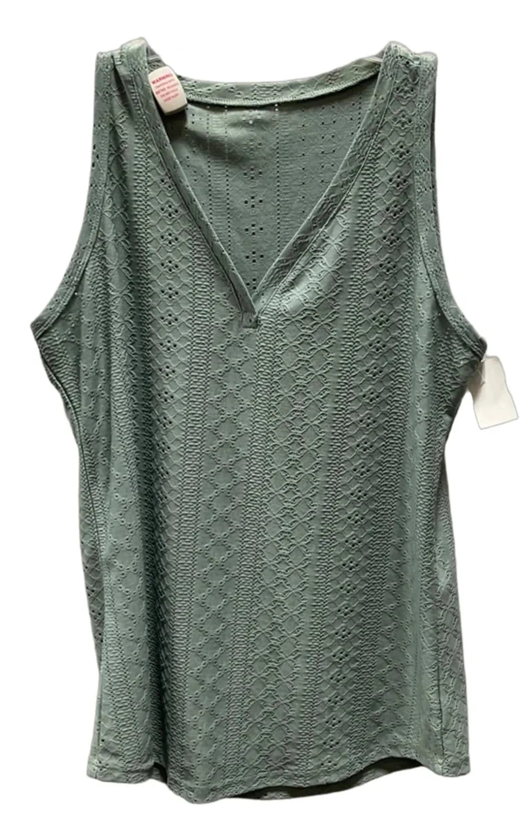Top Sleeveless By Cmf In Green, Size: L