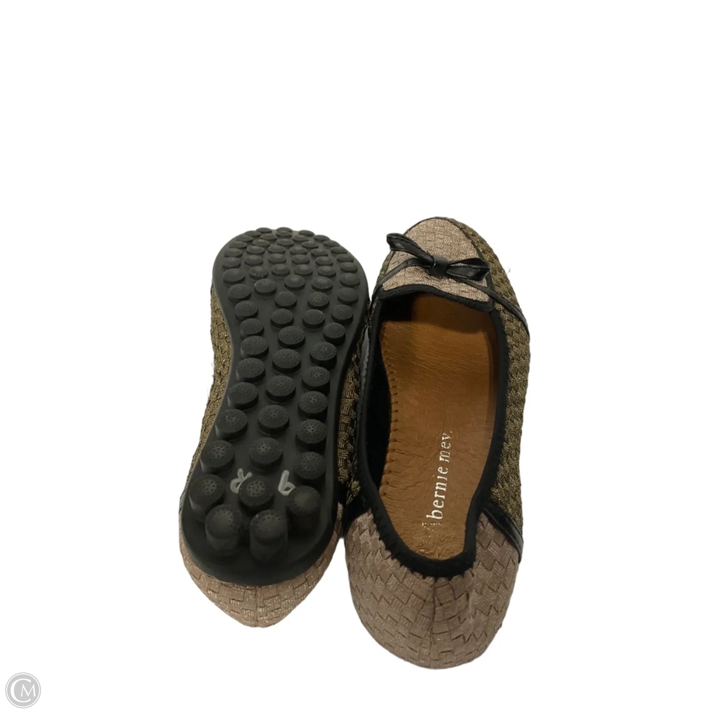 Shoes Flats By Bernie Mev In Brown & Pink, Size: 7.5
