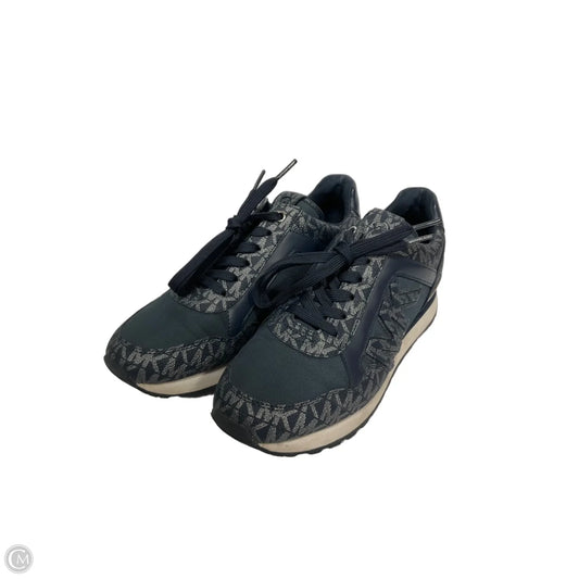 Shoes Athletic By Michael By Michael Kors In Blue & Silver, Size: 8
