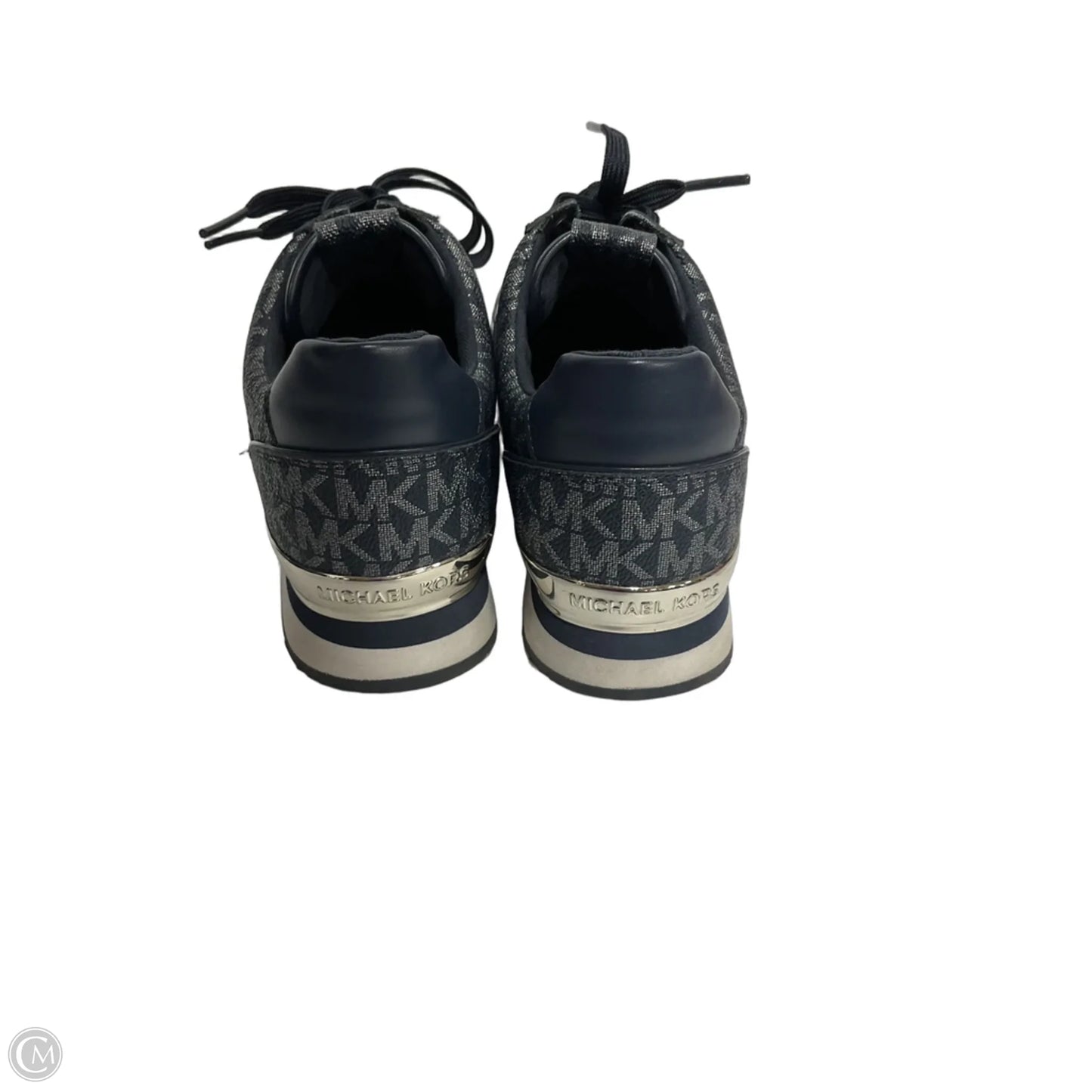Shoes Athletic By Michael By Michael Kors In Blue & Silver, Size: 8