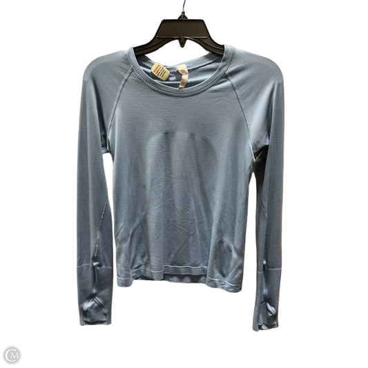 Athletic Top Long Sleeve Crewneck By Lululemon In Blue, Size: M