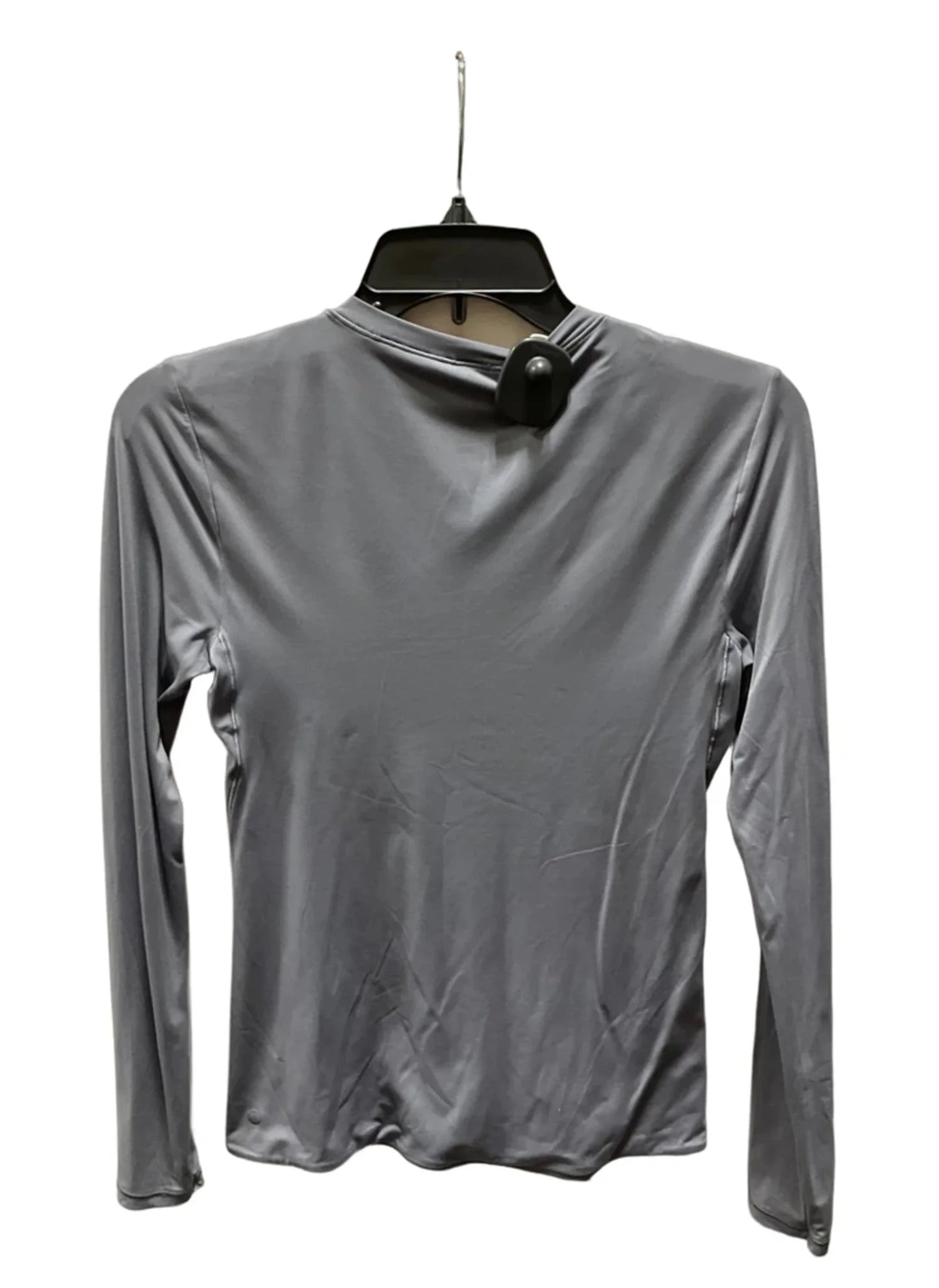 Athletic Top Long Sleeve Crewneck By Lululemon In Grey, Size: M