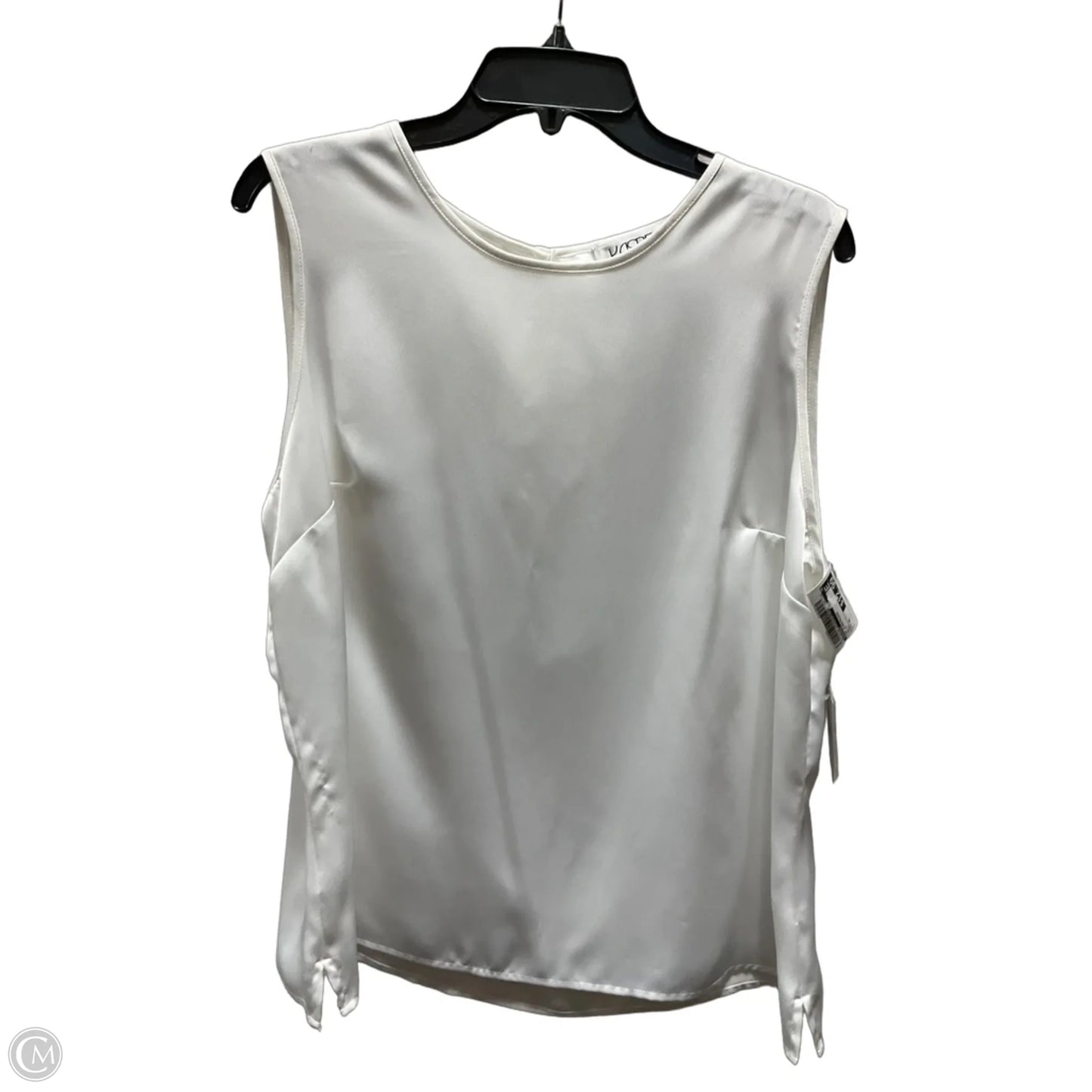 Top Sleeveless By Kasper In White, Size: Xl