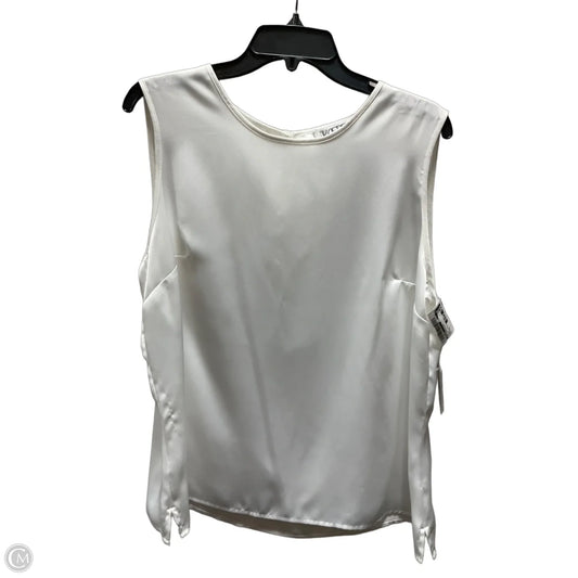 Top Sleeveless By Kasper In White, Size: Xl